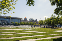 Berlin bundestag from kanzleramt