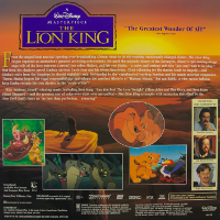 Lion King Laserdisc backside
			deluxe